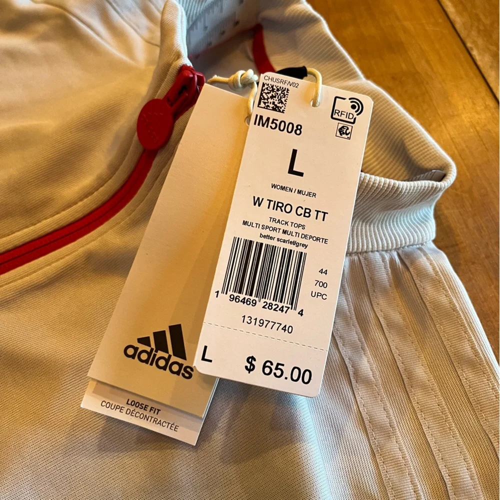 ADIDAS Women’s Red-White Tiro Track Suit - Picture 10 of 16